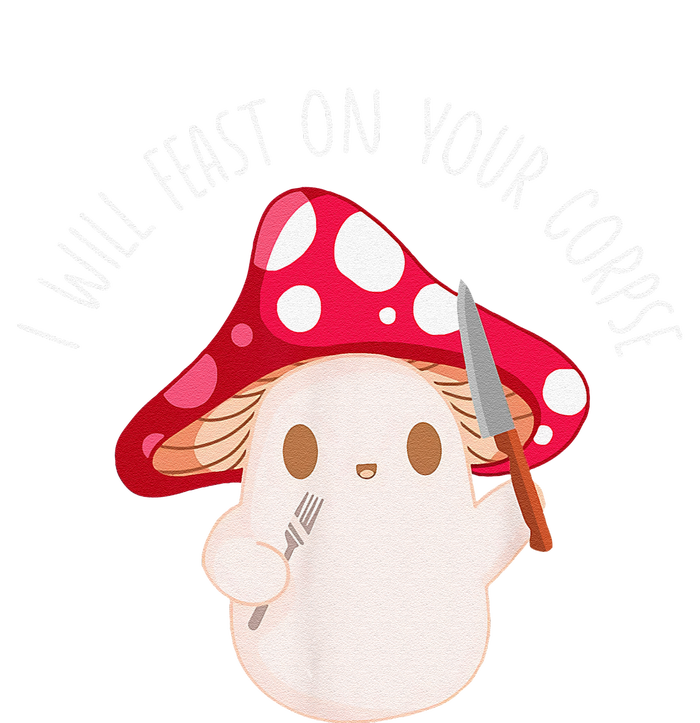 Halloween I Will Feast On Your Corpse Mushroom Funny Meme Coaster