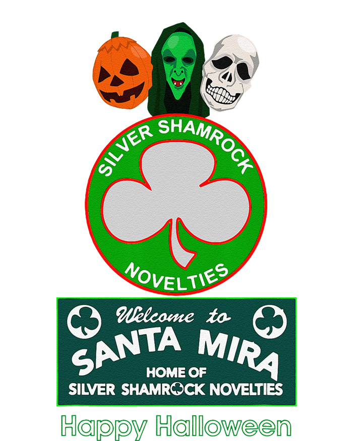 Halloween III Silver Shamrock And Santa Mira Tall Sweatshirt