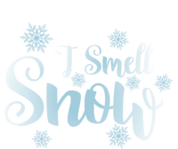 I Smell Snow Cute Snowflakes Snowy Winter Holiday Christmas Gift Women's V-Neck T-Shirt