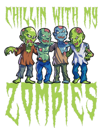 Halloween Zombies Funny Halloween Chillin With My Zombies T-Shirt