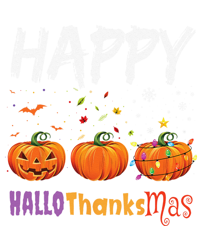 Happy Hallothanksmas Pumpkin Halloween Thanksgiving Xmas Tie Dye Hoodie