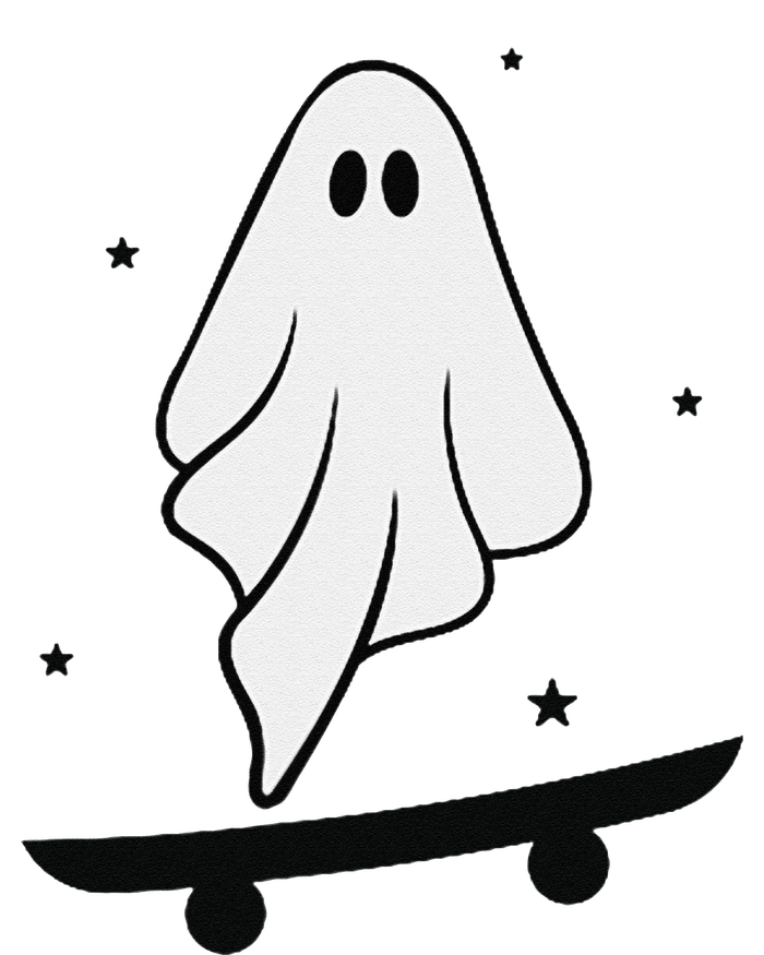 Ghost Skateboard Lazy Halloween Costume Funny Skateboarding Stripe Pom Pom Beanie