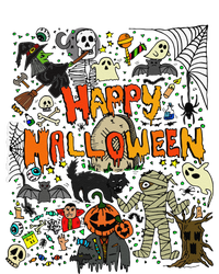 Happy Halloween Scary Retro Funny T-Shirt