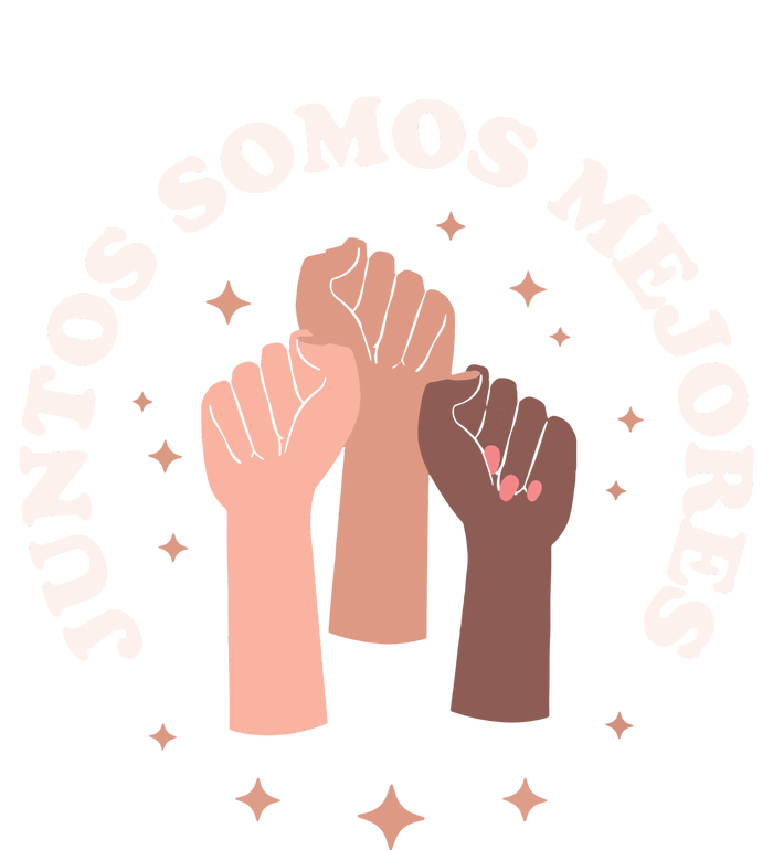 Juntos Somos Mejores Bilingual Spanish Teacher Melanin T-Shirt