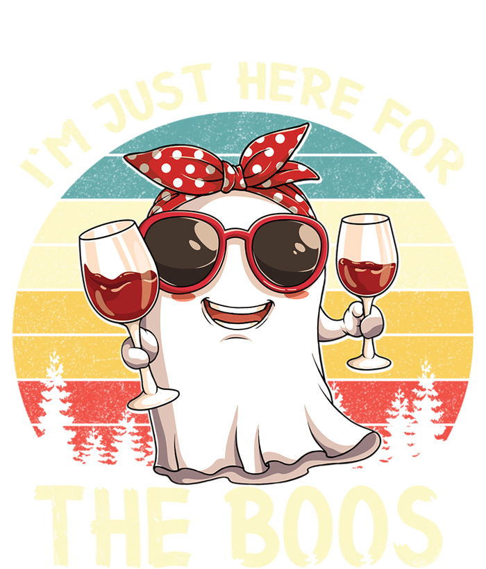 Im Just Here For The Boos Funny Halloween Outfit Gift Women's Racerback Tank