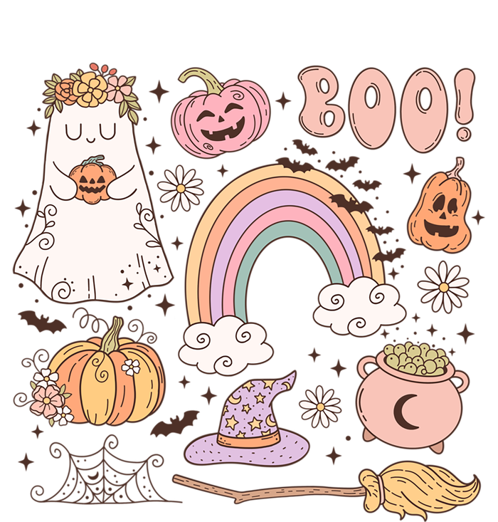 Boo Retro Halloween Ghost Design Gift T-Shirt