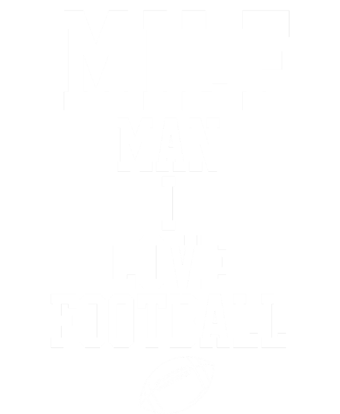 MILF Man I Love Football Funny Stripe Pom Pom Beanie