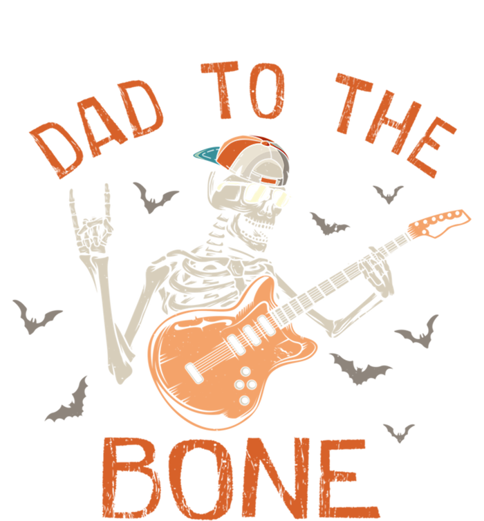 Dad To The Bone Funny Halloween Skeleton Guitar Lover Meaningful Gift T-Shirt