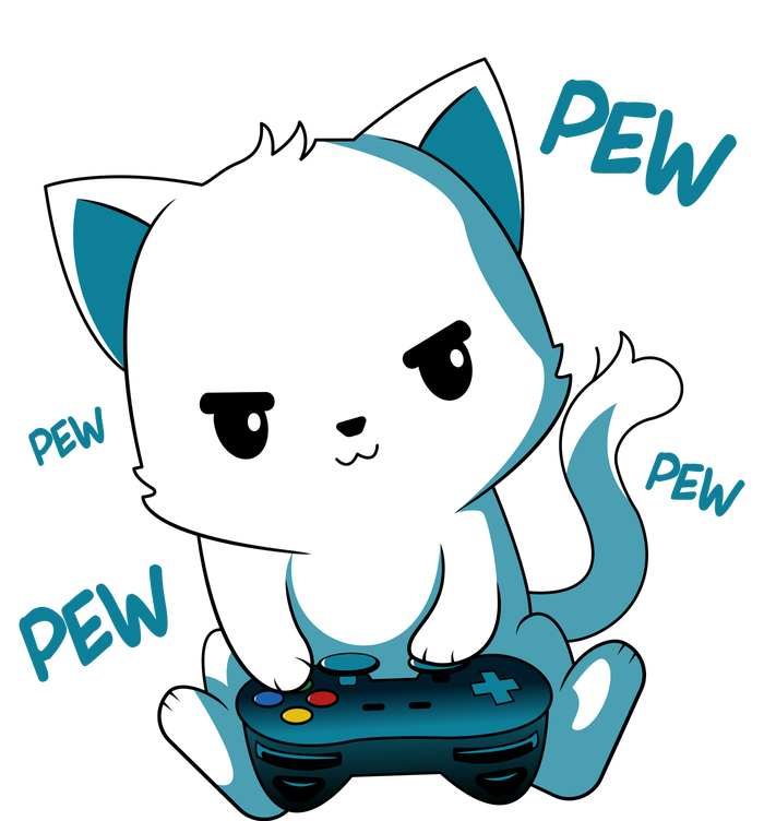 Gaming Cute Cat Gamer Kitty T-Shirt