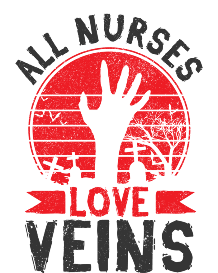 Nurses Love Veins Funny Zombie Vampire Halloween Nurse Meaningful Gift T-Shirt