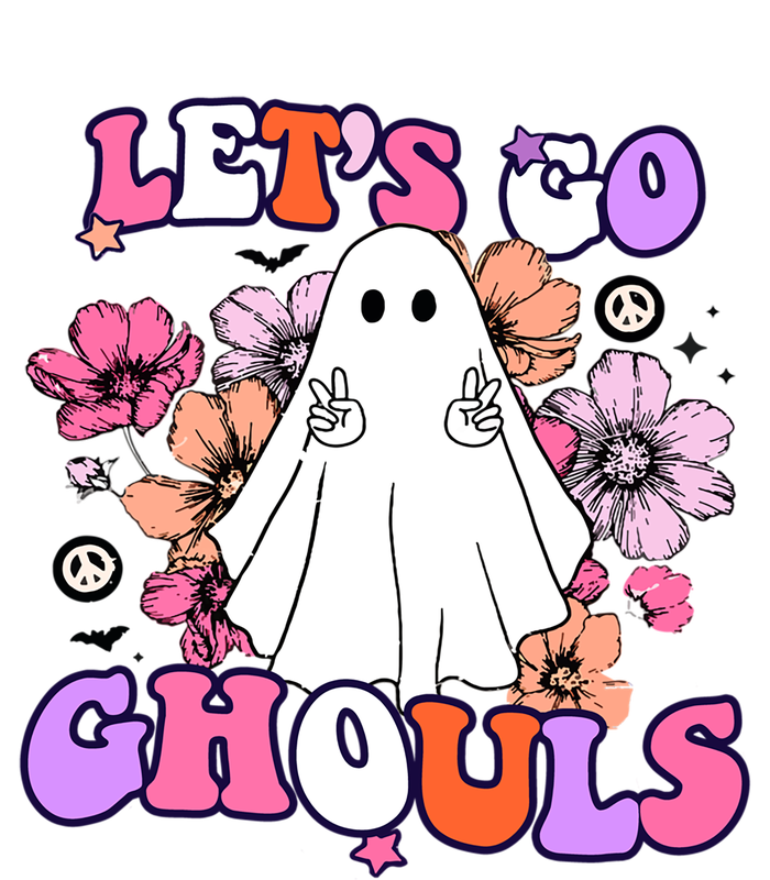 Lets Go Ghouls Funny Ghouls Hippie Costume Halloween Vibes Meaningful Gift Tote Bag