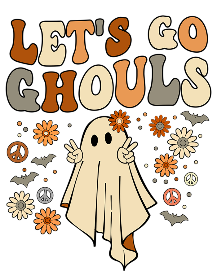 Lets Go Ghouls Vintage Halloween Gift Women's V-Neck T-Shirt