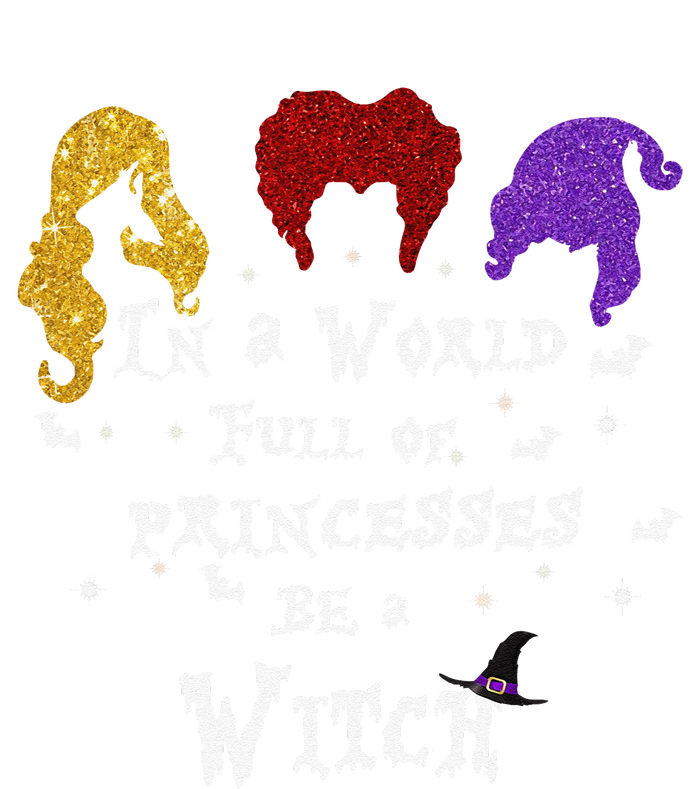 In A World Full Of Princesses Be A Witch Halloween Stripe Pom Pom Beanie