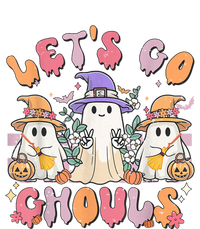 Groovy Lets Go Ghouls Cute Ghost Halloween Spooky Season Funny Gift Valucap Bio-Washed Visor