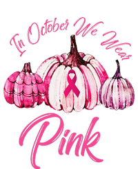 In October We Wear Pink Pumpkin Breast Cancer Halloween Doggie Tank