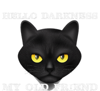 Hello Darkness My Old Friend Cat Halloween Gift T-Shirt