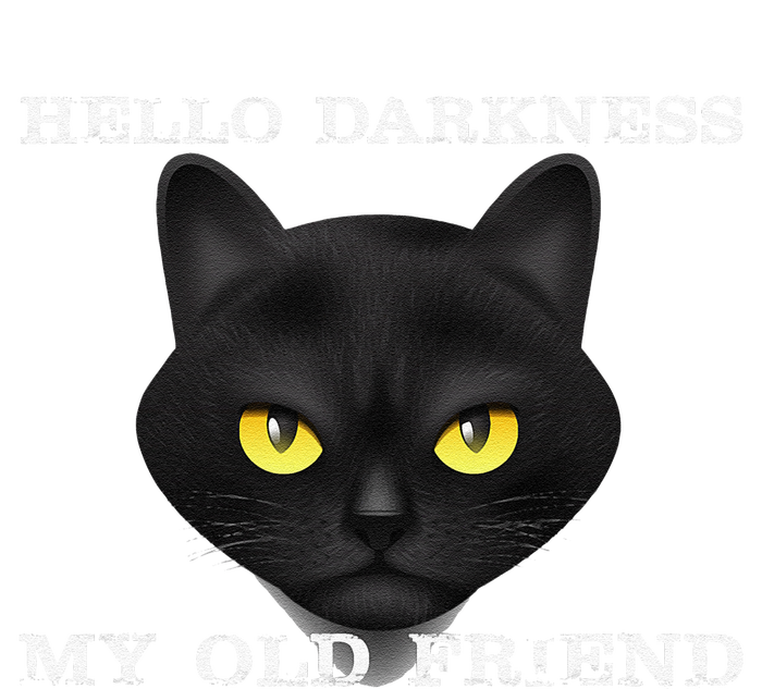 Hello Darkness My Old Friend Cat Halloween Gift T-Shirt