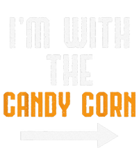 Im With The Candy Corn Costume Funny Halloween Couple Kids Hoodie