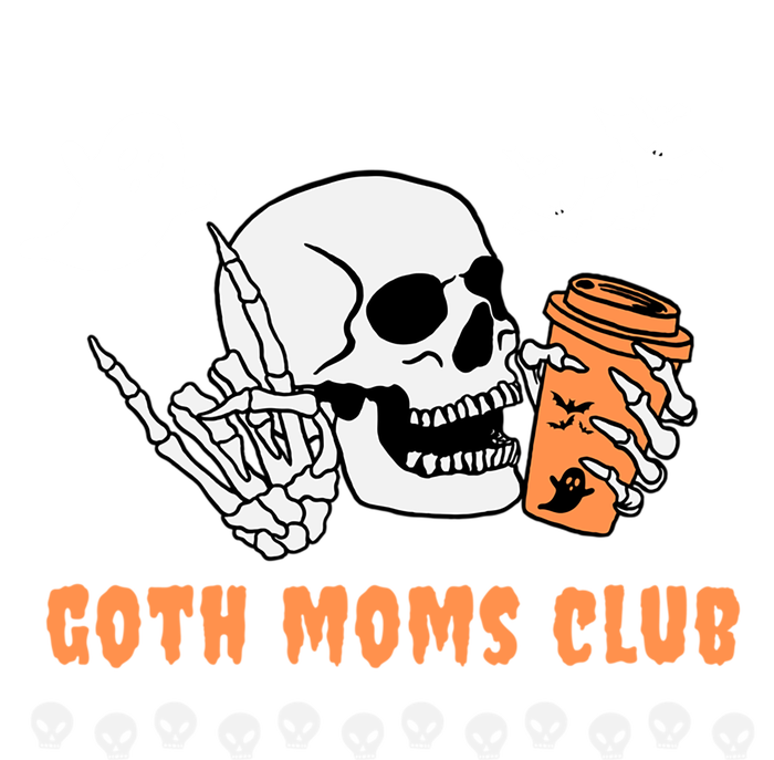 Halloween Funny Goth Moms Club Spooky Gothic Mom Mama Gift Full-Length Apron With Pockets