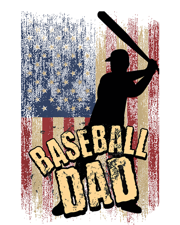 Vintage American Flag Baseball Dad Fathers Day Toddler Long Sleeve Shirt