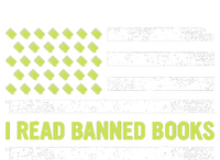 I Read Banned Books Retro Usa Flag Reading Librarian Reader T-Shirt