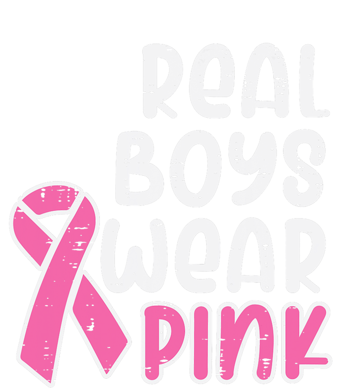 Real Boy Wear Pink Ribbon Cute Breast Cancer Awareness Kids Cooling Performance Crew T-Shirt