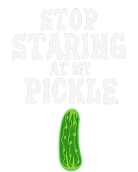 Stop Staring AT My Pickle Costume Funny Easy Halloween Gift Short Acrylic Beanie