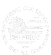 Retro Red On Friday US Military Pride Support Our Troops Womens Cotton Relaxed Long Sleeve T-Shirt