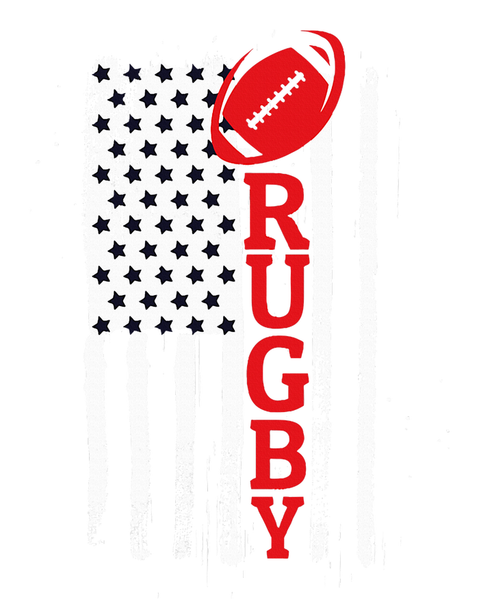 USA Flag Rugby Vintage T-Shirt