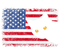 Retro USA Patriotic American Flag US Cat T-Shirt