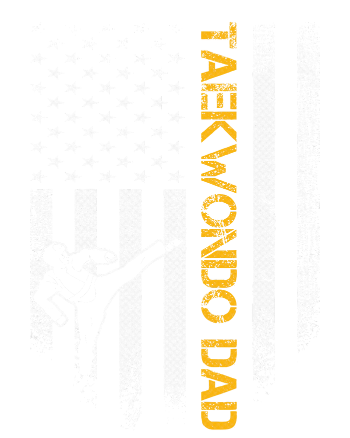 USA Flag Korea Taekwondo Training Dad T-Shirt