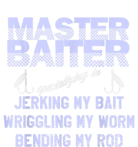 Master Baiter Funny Fishermans Skills List Gift T-Shirt