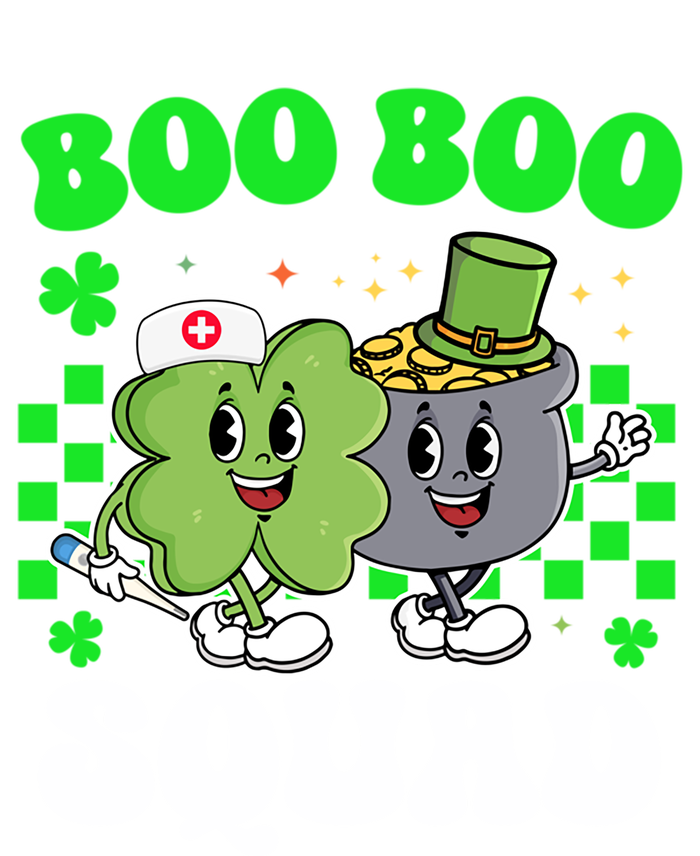 Vintage Lucky Nurse Boo Boo Squad St Patricks Day Team Gift Softstyle Adult Sport Polo