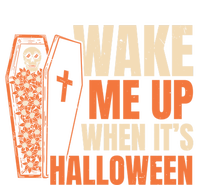 Wake Me Up When Its Halloween Trick Or Treating Cool Gift Full-Length Apron With Pockets