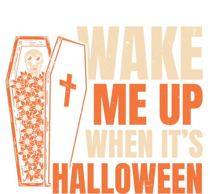 Wake Me Up When Its Halloween Trick Or Treating Cool Gift Full-Length Apron With Pockets