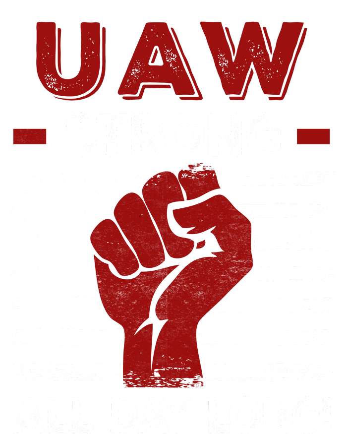 UAW Strike USA Flag Red United Auto Workers Picket Sign T-Shirt