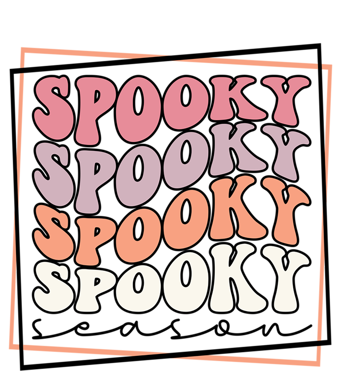 Groovy Spooky Season Retro Spooky Vibes Halloween Gift Women's Tri-Blend 3/4-Sleeve Raglan Shirt