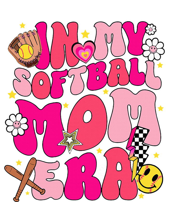 Groovy In My Softball Mom Era Mom Life Game Day Vibes Mama Sustainable Knit Beanie