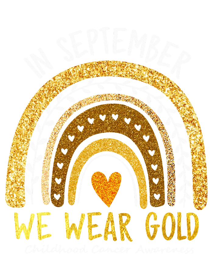 In September We Wear Gold Childhood Cancer Awareness Kids Long Sleeve Shirt