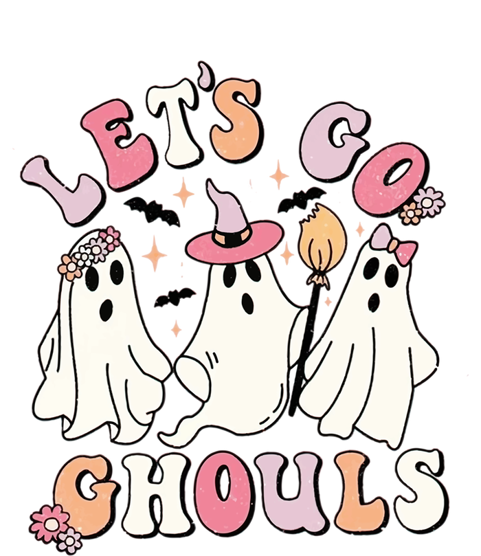 Lets Go Ghouls Groovy Retro Spooky Season Great Gift Women's T-Shirt