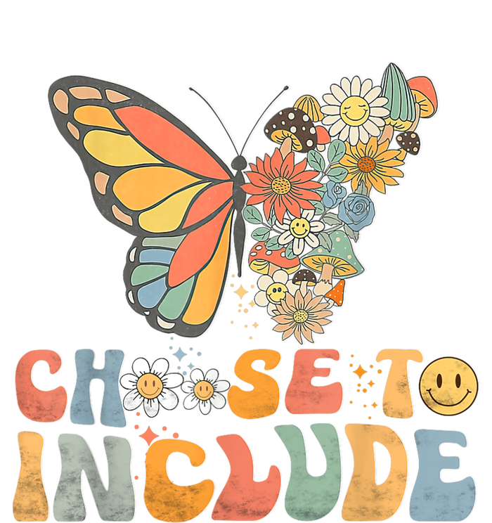 Choose To Include Special Education Teacher Floral Butterfly Sweatshirt Cinch Pack Bag