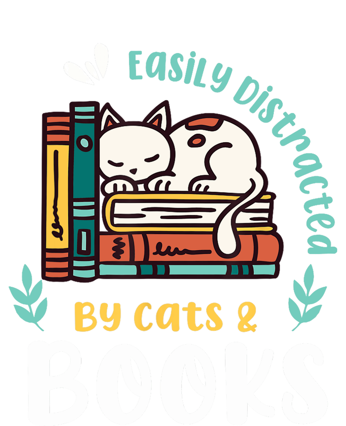 Saying About Books | Easily Distracted By Cats And Books Tie Dye Hoodie