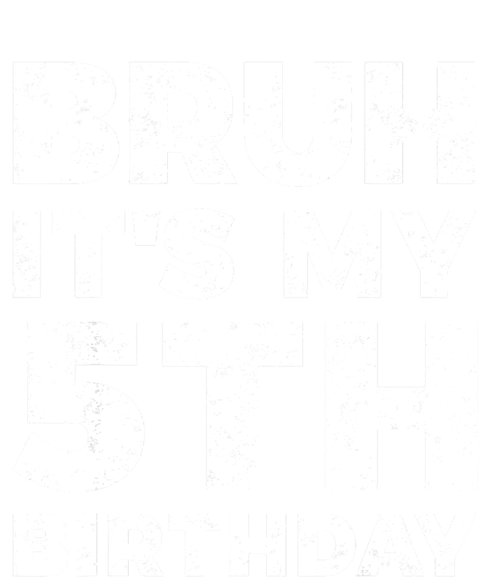 Bruh Its My 5th Birthday 5 Year Old Birthday Youth Performance Sprint T-Shirt