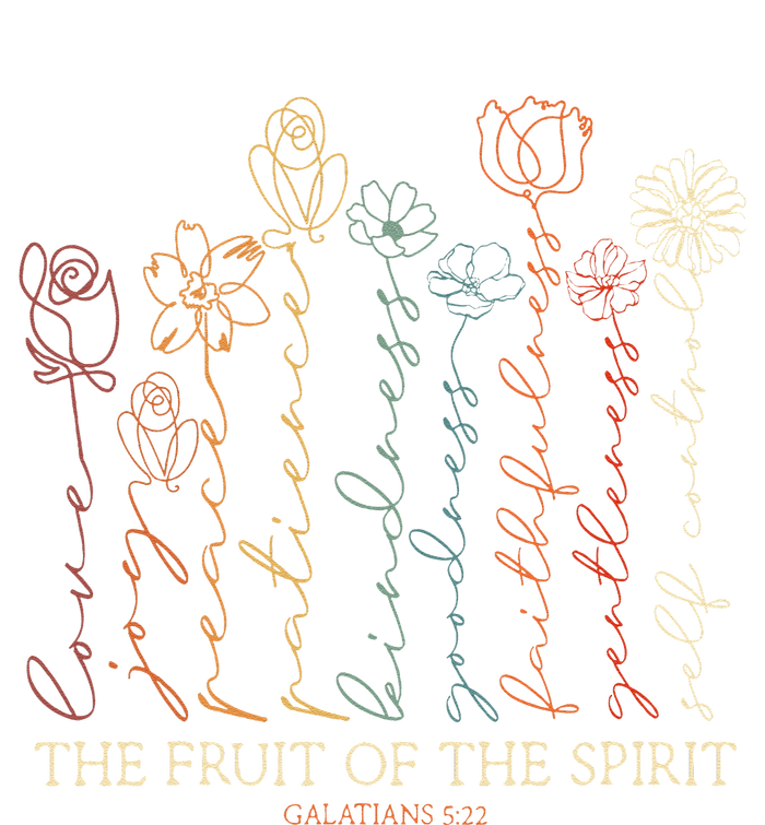 The Fruit Of The Spirit Galatians 522 Floral Christian 16 in Basic Backpack