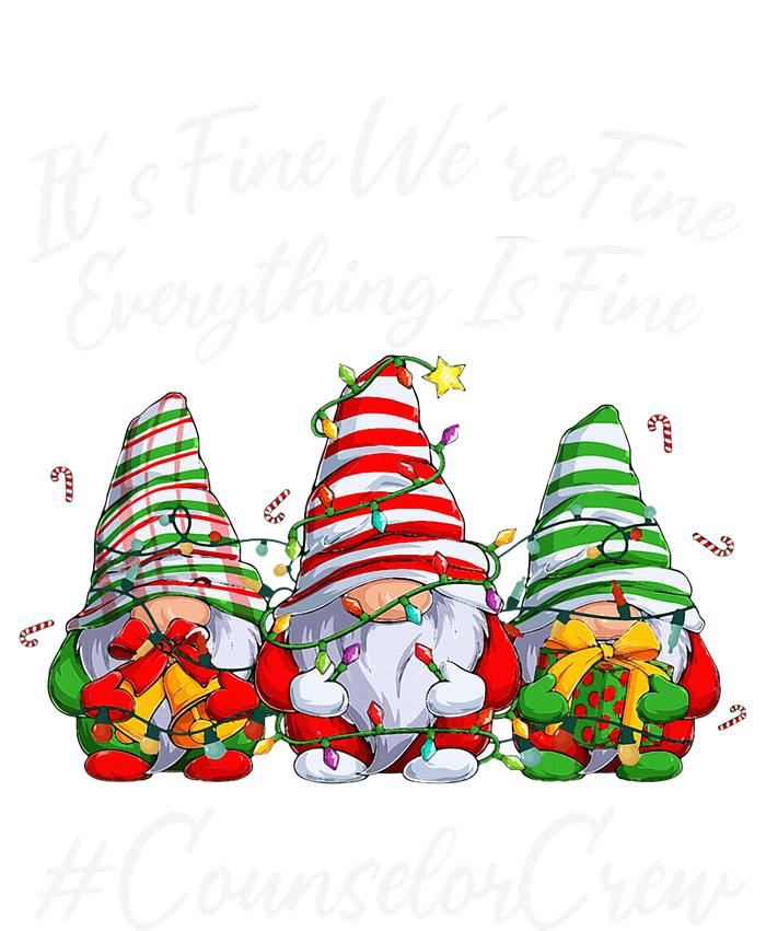 Counselor Crew Xmas Everything Is Fine Christmas Gnomie Flexfit Unipanel Trucker Cap