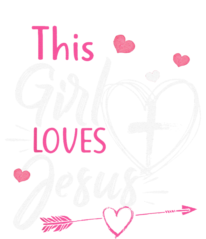 This Girl Loves Jesus Christian Faith Valucap Bio-Washed Visor