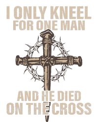 I Only Kneel For One Man An He Died On The Cross Jesus Women's V-Neck T-Shirt