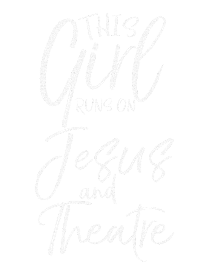 Cute Theater Actor Gift This Girl Runs On Jesus And Theatre Striped Beanie with Solid Band