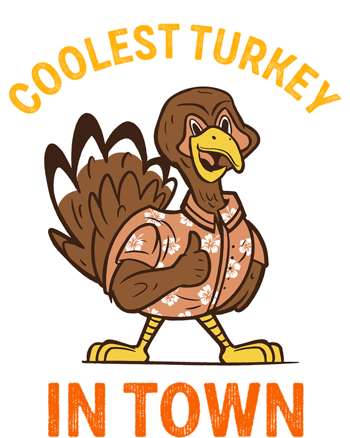 Coolest Turkey In Town Funny Thanksgiving Thankful Cool Gift 16 in Basic Backpack