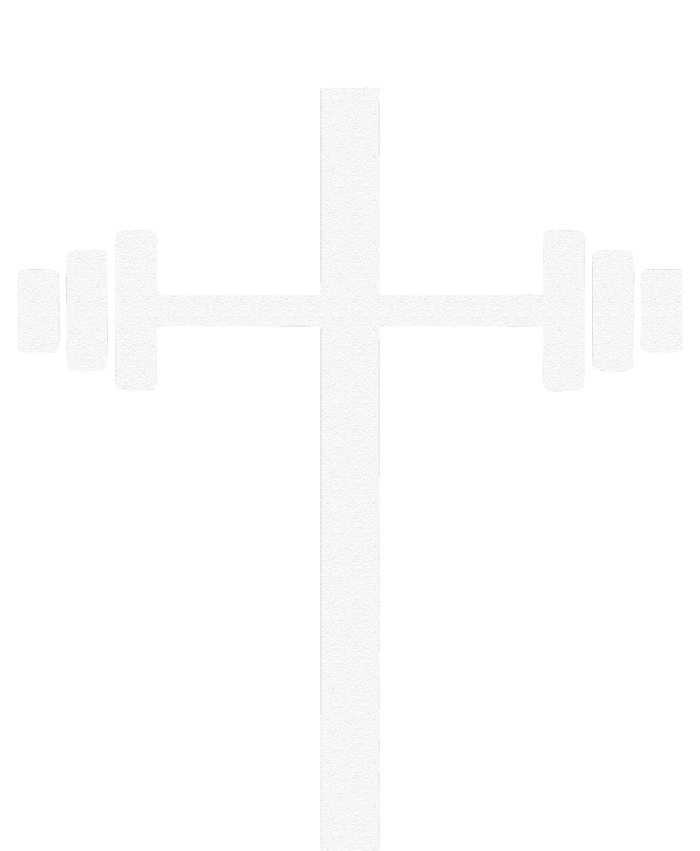 Barbell Dumbbell Cross Christian Jesus Gym Workout Lifting Sustainable Knit Beanie